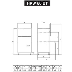 Acheter Lave-Batterie Paniers 650x7000 Hauteur de passage 670 mm avec Break Tank - Hoonved