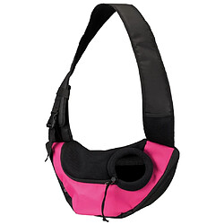 TRIXIE Sac frontal Sling - 50 × 25 × 18 cm - Rose et noir - Pour chien