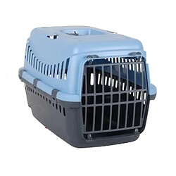 Toilinux Cage de transport Gipsy pour Chien - Bleu et Gris anthracite