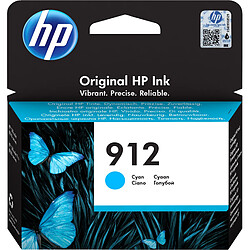 HP 912 Cartouche d'encre cyan authentique