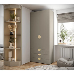 Abiks Meble Armoire Inova 4 236,7/100/47 (gris/d’oro)