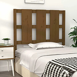 Avis Maison Chic Tête de lit scandinave pour lit adulte,Meuble de chambre Marron miel 105,5x4x100 cm Bois massif de pin -MN43746