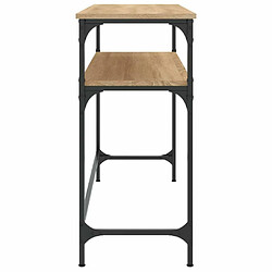 Maison Chic Table console | Meuble d'entrée | Table d'appoint chêne sonoma 100x35,5x75 cm bois d'ingénierie -GKD84673 pas cher