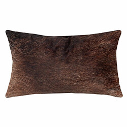 BigBuy Home Coussin Marron Velours 50 x 30 cm