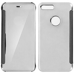 Avizar Housse Etui Folio Miroir Argent iPhone 7 Plus / iPhone 8 Plus Clapet translucide