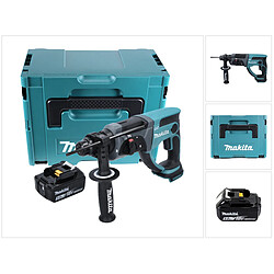 Makita DHR 202 T1J Perforateur burineur sans fil 18 V 2.0 J + 1x Batterie 5.0 Ah + Makpac - sans chargeur