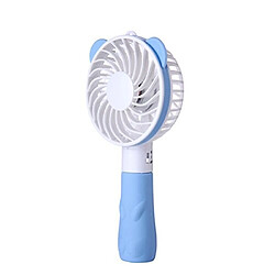 RVUEM Mini Ventilateur Électrique Portatif en Forme d'Oreille d'Ours Ventilateur de Refroidissement Chargé USB pour Voyage à Domicile (Bleu) pas cher