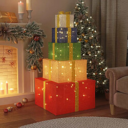 vidaXL Boîte-cadeau de décoration de Noël 250 LED blanc chaud