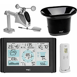 Station météo radiopilotée TFA Dostmann Funk-Wetterstation mit Wind- und Regenmesser WEATHER PRO 35.1161.01 Prévisions météorologiques 12 à 24 heures