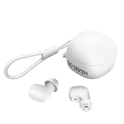 Écouteurs sans fil Bluetooth 5.3 So Seven Blanc design Ultra Compact