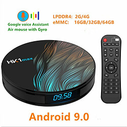 Hk1 Max Android 9.0 4K Wifi Smart Tv Box - 4 Go De Ram, 64 Go De Rom, Prise Britannique