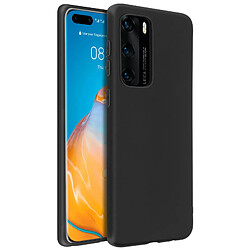 Avizar Coque Huawei P40 Silicone Gel Flexible Ultra-fine et Légère Noir