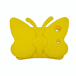 Coque en TPU style papillon EVA antichoc avec béquille jaune pour votre Apple iPad 10.2 (2019)/Pro 10.5 pouces (2017)/Air 10.5 pouces (2019)