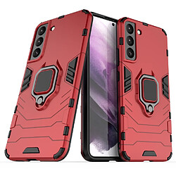 Coque en TPU anti-rayures avec béquille rouge pour Samsung Galaxy S22