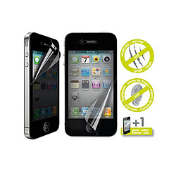 Muvit Lot de deux films protecteurs secret et brillant anti traces pour iPhone 4/4S