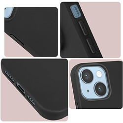 Avizar Coque Apple iPhone 14 Plus Silicone Flexible Finition Mate Anti-traces noir pas cher