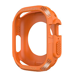 Avizar Coque Apple Watch 8 7 41mm et 6 5 4 2 40mm et 3 2 1 38mm Fibre de Carbone orange