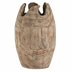 Paris Prix Vase Design en Bois Irrégulier 43cm Naturel