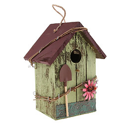 Avis Maisons de campagne en bois Bird House Hanging Birdhouse Condo Garden