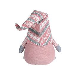 Mobili Rebecca Gnome Nain Scandinave Polyester Gris Rose Avec Barbe 30.5x19x13