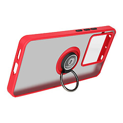 Avizar Coque pour Redmi Note 13 Pro 5G Bague Métallique Fonction Support Rouge