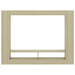 Avis vidaXL Meuble TV chêne sonoma 152x22x113cm bois d'ingénierie