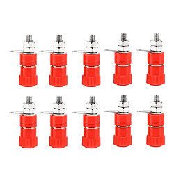 Avis 10pcs / pack 4mm Banane Prises Haut-Parleur Postes De Liaison Terminal Jack Connecteur