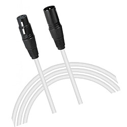 Acheter Câble De Microphone XLR à 3 Broches Mâle à Un Câble De Raccordement Femelle - PINS 2M Argent