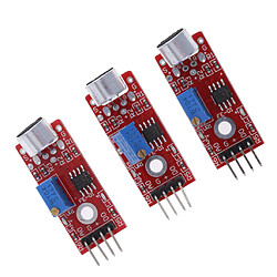 Avis 3pcs Module De Capteur De Microphone Sonore De Haute Sensibilité Pour Arduino