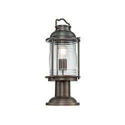 Elstead Lighting Lampe sur pied extérieur Kichler Aluminium,laiton,verre grainé transparent Bronze bruni