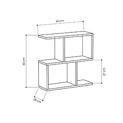 Avis Concept Usine Meuble avec étagère en bois TAKA