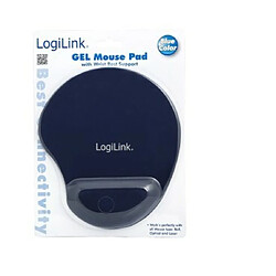 LOGILINK Tapis de souris bleu avec repose poignet Gel