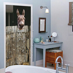 PLAGE 141005 Sticker trompe l'oeil porte -WC, 204 x 83 cm