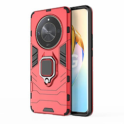 Htdmobiles Coque pour Honor Magic 6 Lite 5G - housse etui rigide anti choc + film ecran - ROUGE