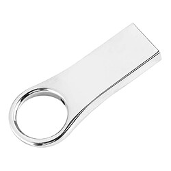 Wewoo Clé USB 4 Go USB 2.0 étanche à l'eau en forme de bague métal antichoc U Disk Memory Card Silver