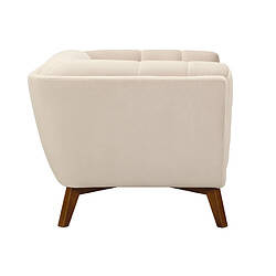 Acheter Rendez Vous Deco Fauteuil Mona en velours beige