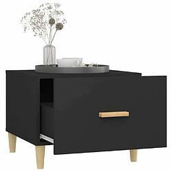 Maison Chic Table basse,Table Console Table d'appoint, Table pour salon Noir 50x50x40 cm Bois d'ingénierie -MN40895 pas cher