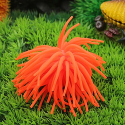 Wewoo Décoration aquarium Orange 3 PCS Articles TPR Simulation Sea Urchin Ball Corail, Taille: M, Diamètre: 10cm