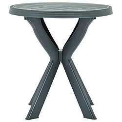 vidaXL Table de bistro Blanc Ø70 cm Plastique