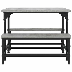 Maison Chic Tabls basse,Table Console pour salon sonoma gris 100x50,5x40 cm bois d'ingénierie -MN35663 pas cher