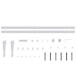 Avis vidaXL Kit mini de porte d'armoire coulissante Acier au carbone 122 cm