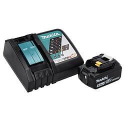 Makita DBO 180 RT1 Ponceuse excentrique sans fil 18 V - 125 mm + 1x Batterie 5,0 Ah + Chargeur