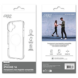 My Way Myway Coque de Protection pour iPhone 16 MagSafe Transparent