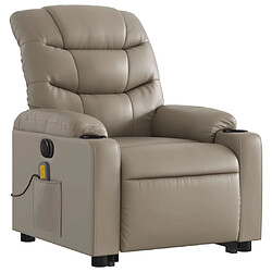 Avis Maison Chic Fauteuil Relax pour salon, Fauteuil inclinable de massage électrique cappuccino similicuir -GKD70445