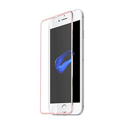 Avizar Film en verre trempé Titanium pour iPhone 7 et iPhone 8 Contour Rose