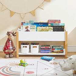 SoBuy KMB35-W Bibliothèque Enfants Étagère à Livres Étagère de Rangement pour Livres et Jouets