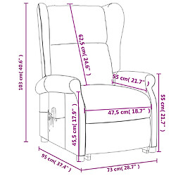 vidaXL Fauteuil Gris clair Tissu pas cher