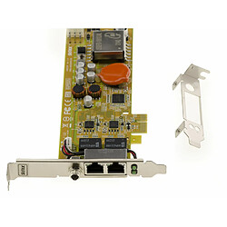 Kalea-Informatique Carte PCIe 2 Ports 2.5 Gigabit Ethernet - Power Over Ethernet PoE+ 30W - INTEL I225 LM dual 2.5G