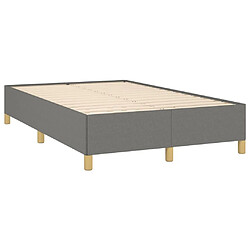 Acheter Maison Chic Lit adulte- Lit + matelas,Sommier à lattes de lit avec matelas gris foncé 120x190cm tissu -GKD48842