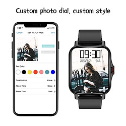 Acheter Universal Smartwatch Homme Bluetooth Appelé Surveillance du rythme cardiaque réel DIY Dial 1,69 pouces Écran Smartwatch pour PK P8 | Smartwatch (Noir)